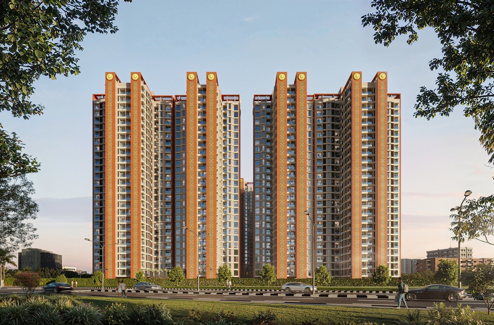 Ayodhya City at Nature Vista residential towers — developer architectural render