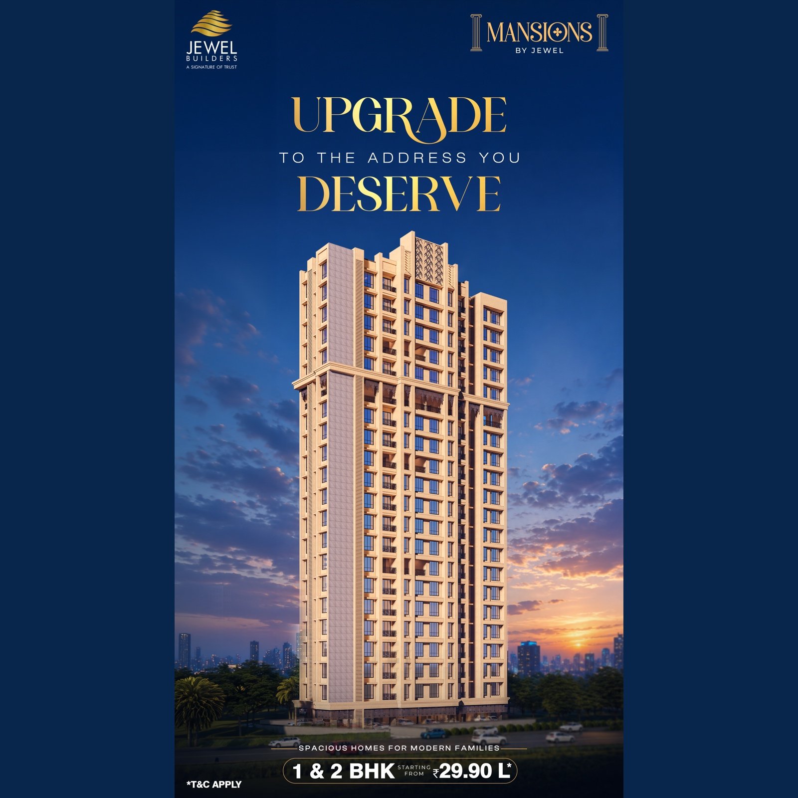 Mansions by Jewel — Jewel Prride tower promotional rendering in Kalyan East